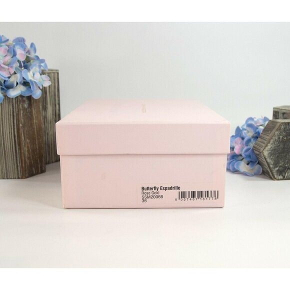 Sophia Webster Rose Gold Leather Butterfly Flats - Picture 3 of 8